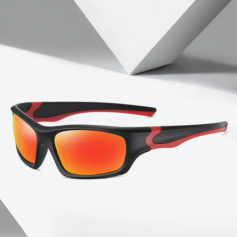 Nauji sportiniai dviejų spalvų rėmas spalvinga jojimo akinius lauko vyrų poliarizuoti akiniai nuo saulės AE0963 5
