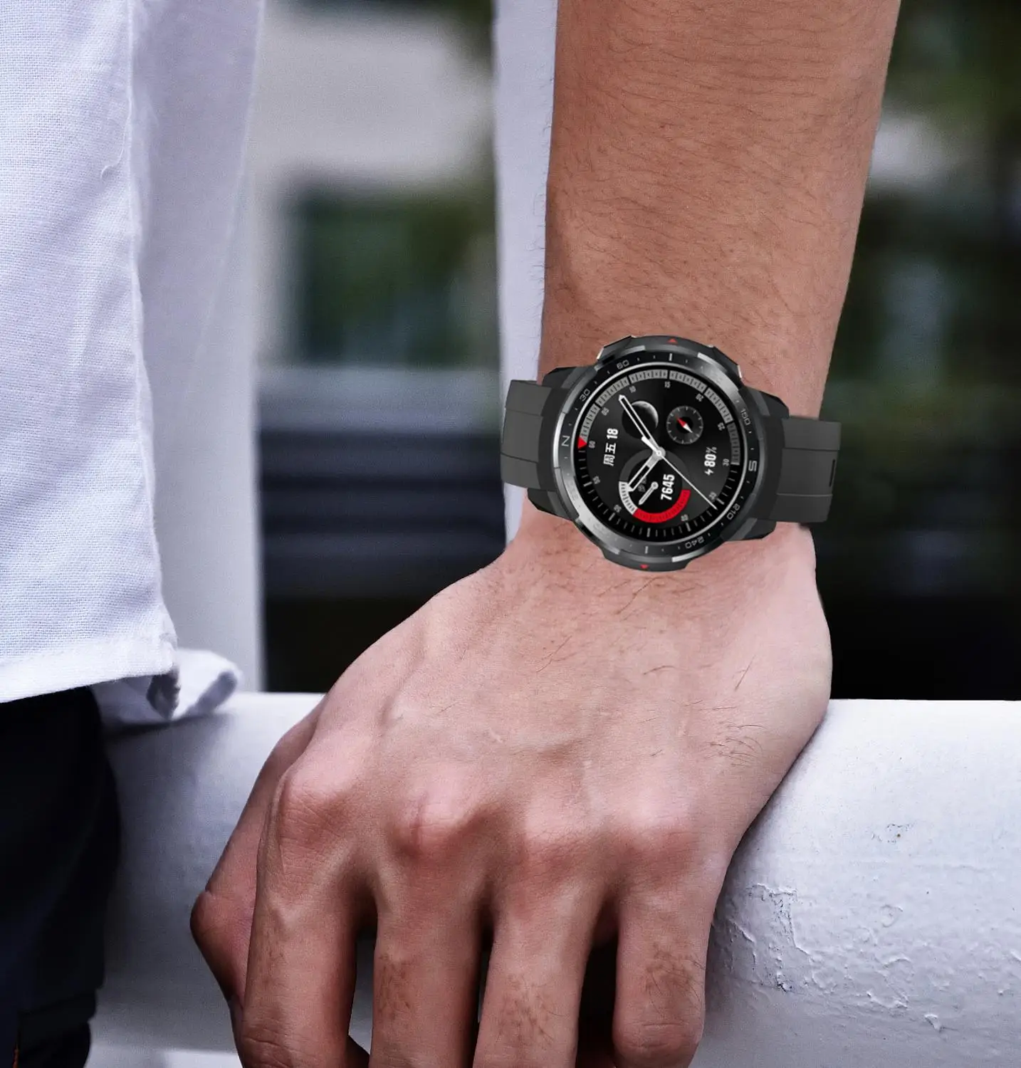Minkšti Dirželiai Už Garbę GS Pro Silikono watchbands Pakeitimo sporto Apyrankė Huawei Honor GS Pro dirželis Reguliuojamas Priedai 1
