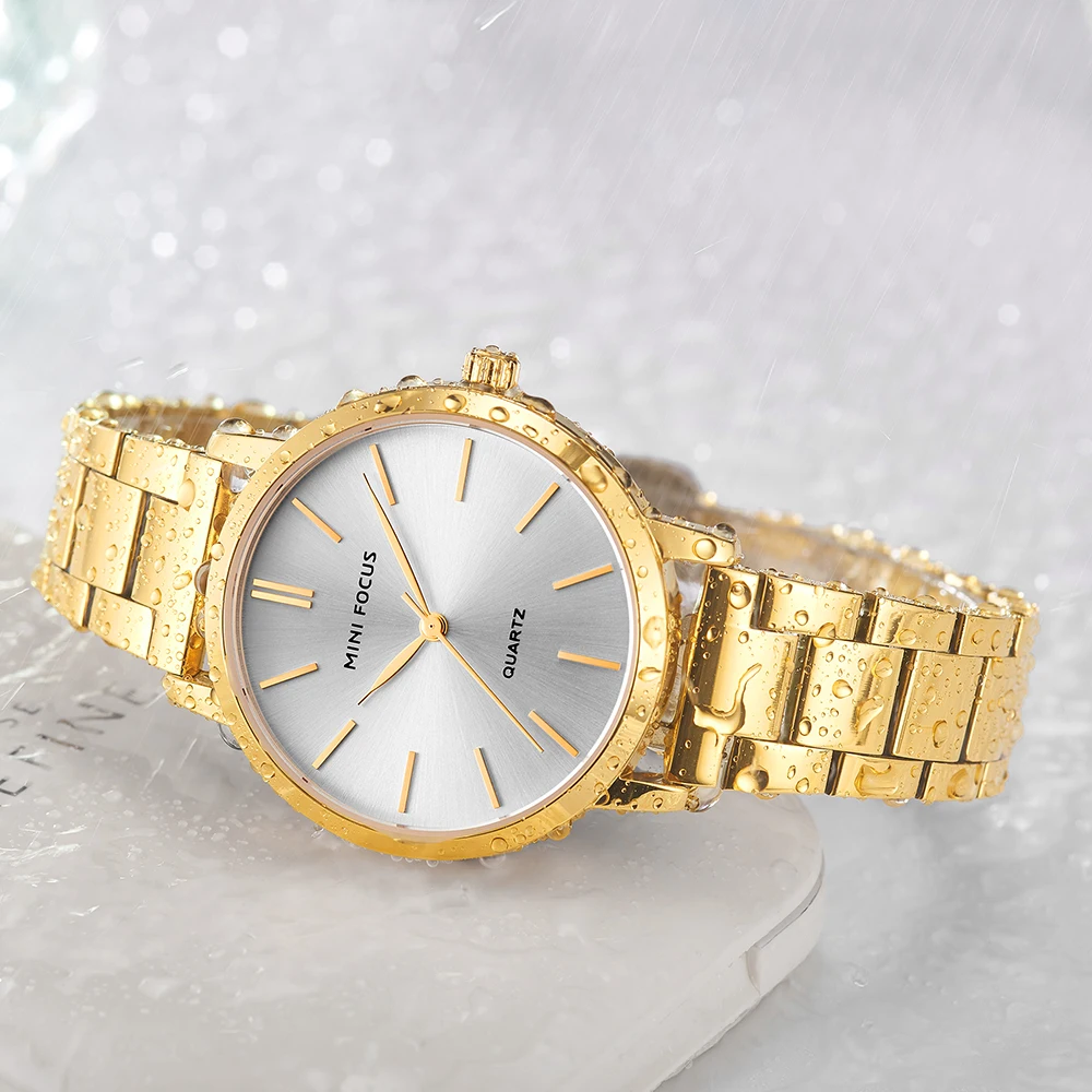 MINI DĖMESIO Elegantiškas Žiūrėti Moterų Top Brand Prabangus Laisvalaikio Moteriški Laikrodžiai Vandeniui Nerūdijančio Plieno Reloj Mujer Montre Femme 0