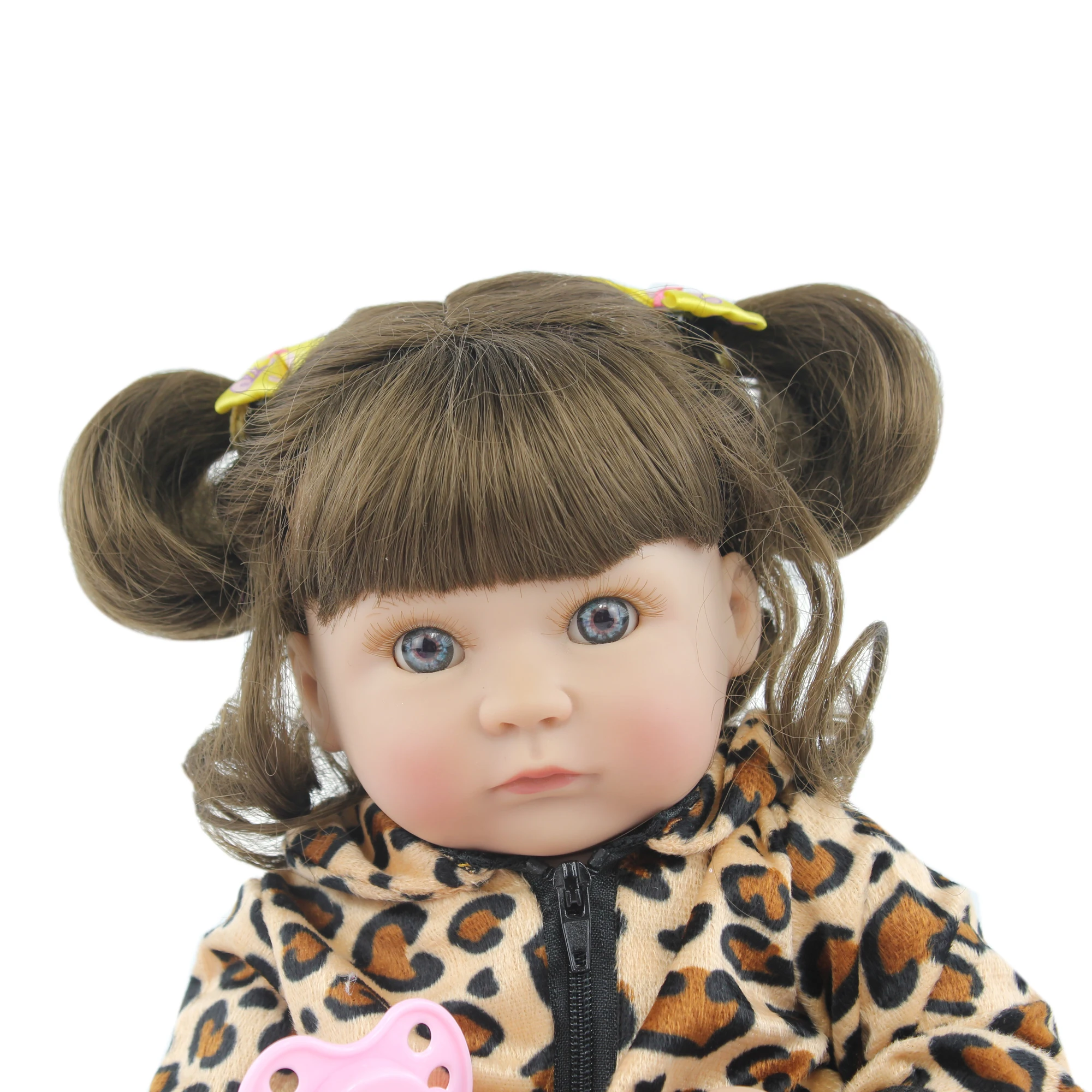 40cm Visas Silikono Reborn Baby Doll Girl, Kaip Realus Vinilo Mielas Mini Bonecas Vaikui Maudytis Suknelė Švietimo Žaislas Gimtadienio Dovana 1