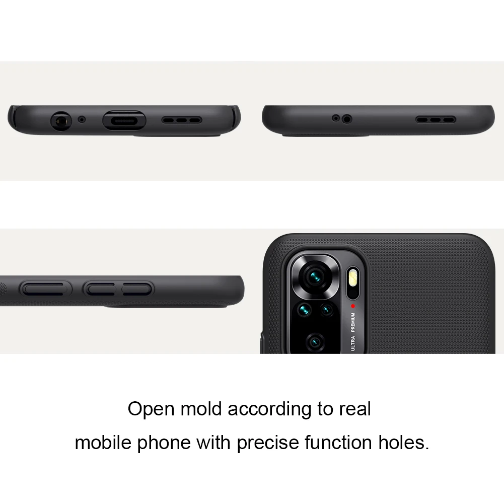 Nillkin už Xiaomi Redmi 10 Pastaba Pro Max 10s Atveju, Skaidrių, vaizdo Kameros Lęšis Apsaugoti Privatumą Matinio stiklo Pluošto Tekstūra Dangtelį Redmi Note10 1