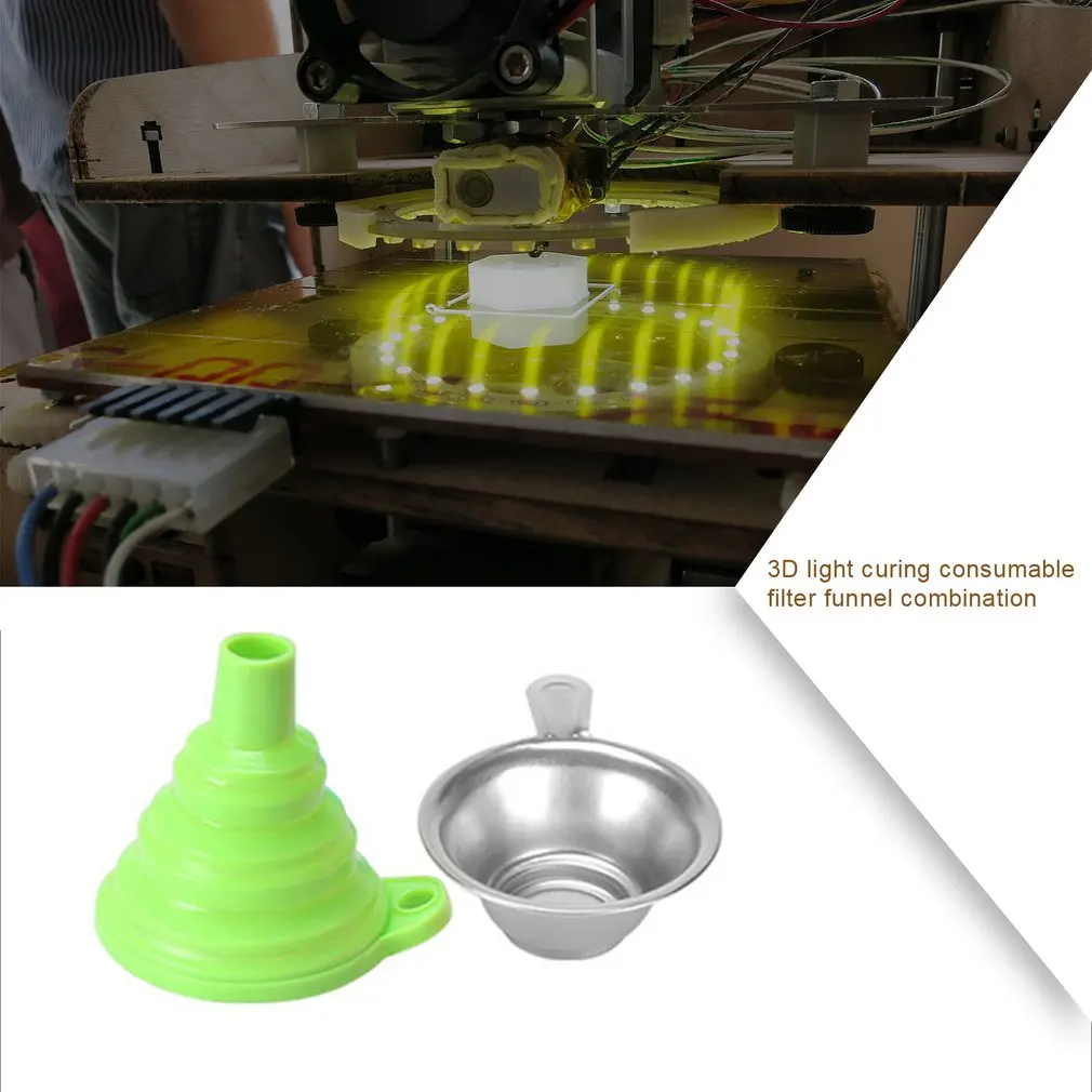 3D Šviesą Gydant Reikmenys Filtravimo Piltuvas Derinys, 3D Spausdintuvų Priedai Šviesai Dervos Perdirbimo Geras Pagalbininkas 3