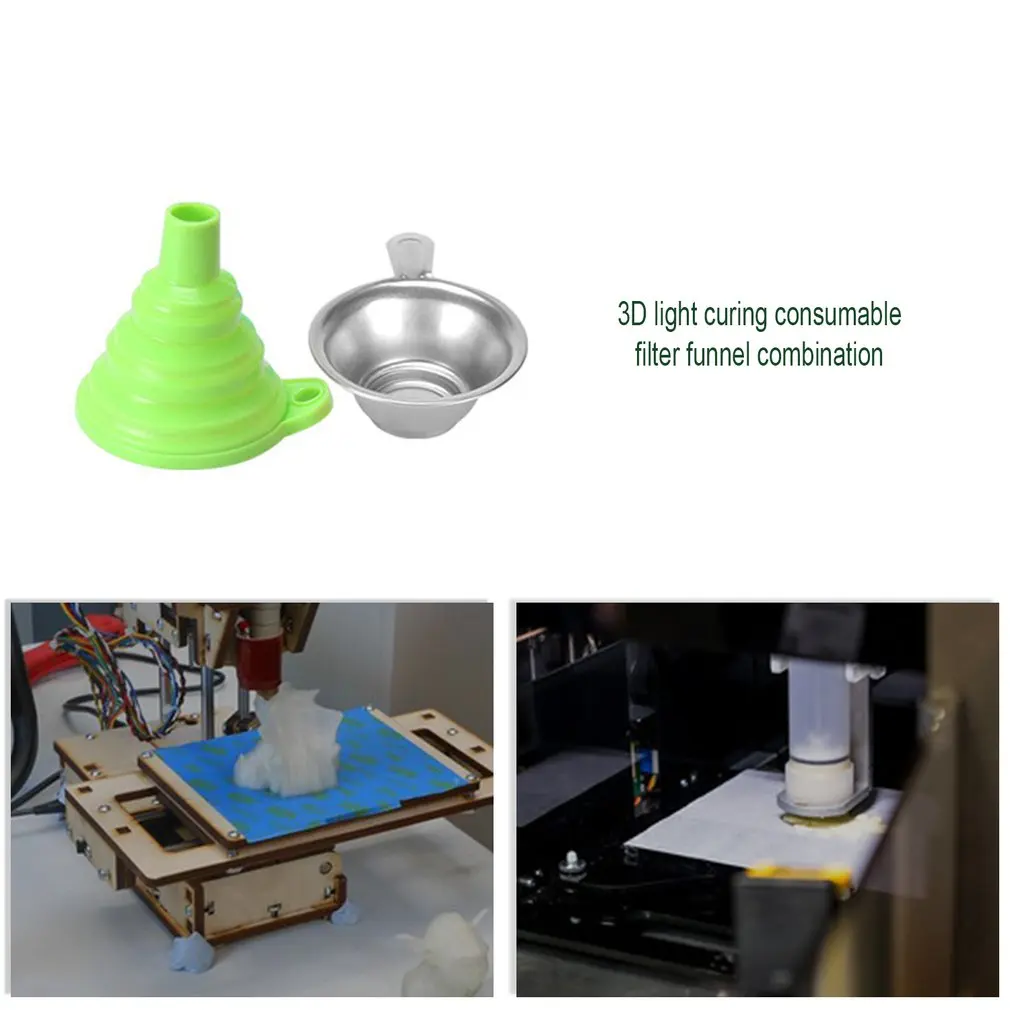 3D Šviesą Gydant Reikmenys Filtravimo Piltuvas Derinys, 3D Spausdintuvų Priedai Šviesai Dervos Perdirbimo Geras Pagalbininkas 5