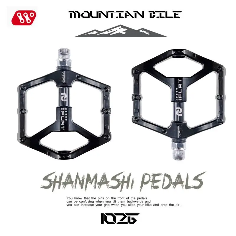 SHANMASHI Dviračio Pedalas Kalnų Dviratis BMX Žingsnis Lauko Jojimo Sporto Patvarus Pedalo 1026 Aliuminio Lydinio Guolio Pedalas 4