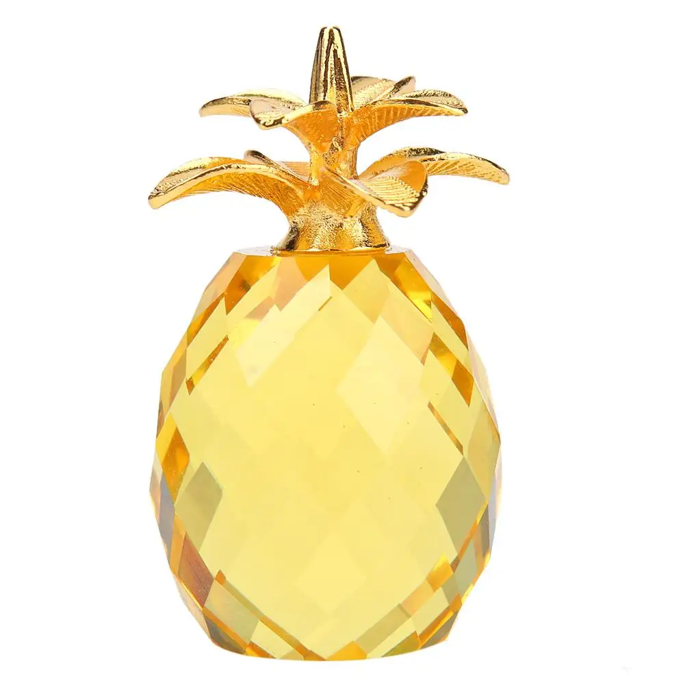 Figūrėlės Kristalų Ananasų Formos Deimantų Mini Vaisių Ornamentu 