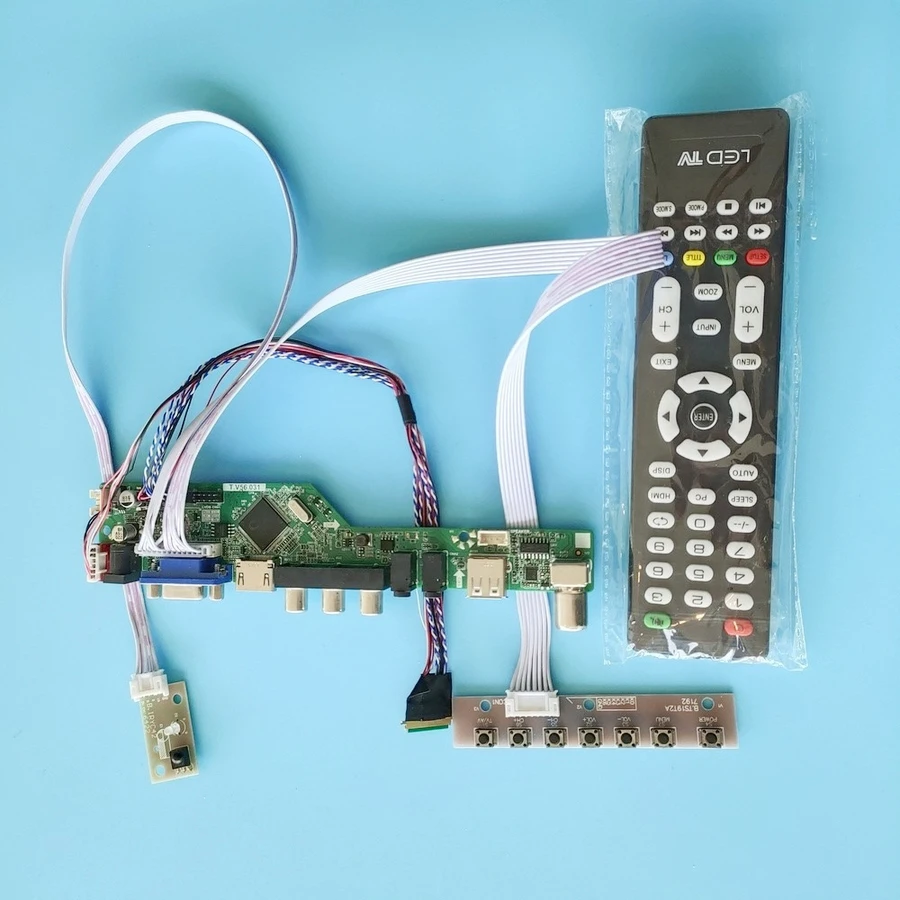 WLED 40Pin VGA, USB, AV LTN156AT05-001/H01/H02/H07/S01/U09 1366*768 LVDS matricos universalus ratai kontrolės valdyba rinkinio ekrane 2