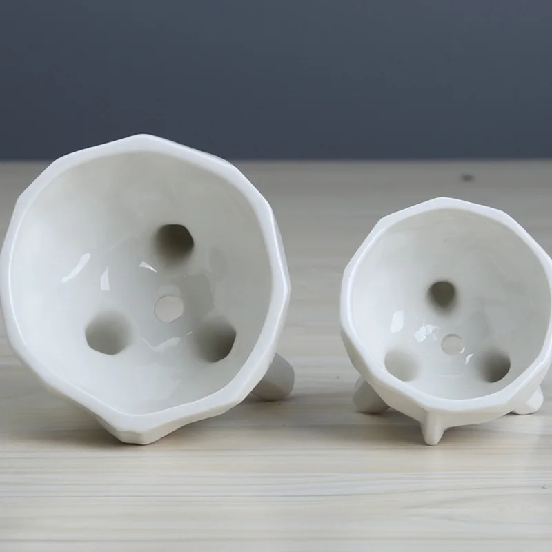 Sode Europos Paprasta Kūrybinės Keramikos Baltos Spalvos Multi-Face Vazonas Miniatiūriniai Modelis Sultingi Artware Office 