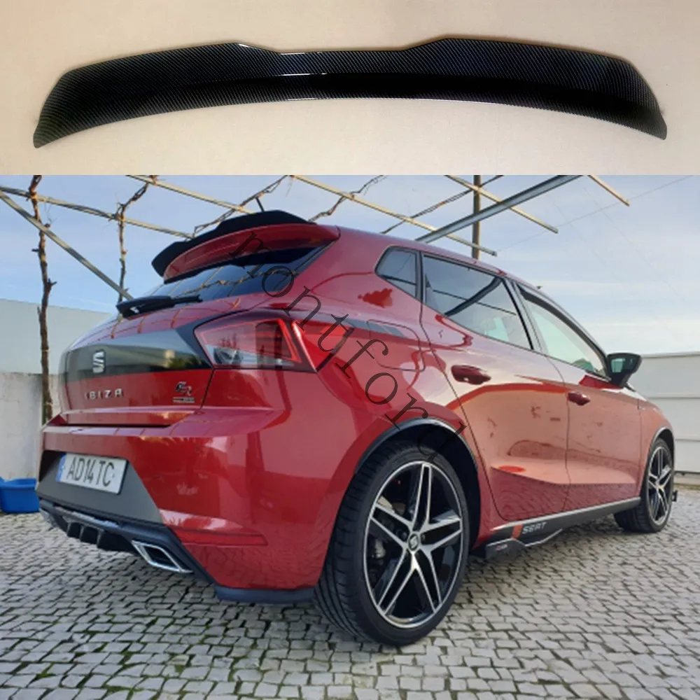 VW Seat IBIZA TGI/FR Sedanas 2017 2019 2021 Aukštos Kokybės ABS Platic Galinis Stogo Aptakas Automobilių Uodega Sparno Apdaila 0
