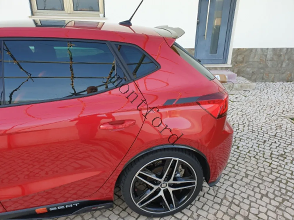VW Seat IBIZA TGI/FR Sedanas 2017 2019 2021 Aukštos Kokybės ABS Platic Galinis Stogo Aptakas Automobilių Uodega Sparno Apdaila 1