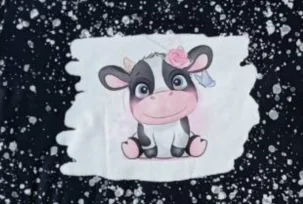 Naujas vaikus mergina trumparankoviai mielas karvių spausdinti kutais top design karvė pynimas šortai 3