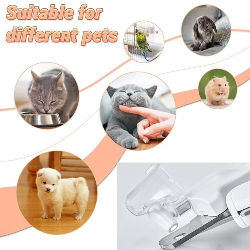 PETKIT Naminių Kačių ir Šunų Saugos Nagų Clipper atsargos su LED Apšvietimo Išvengti Nagų Karpymas kraujagysles Viliojimo Pjovimo Žoliapjovės 2