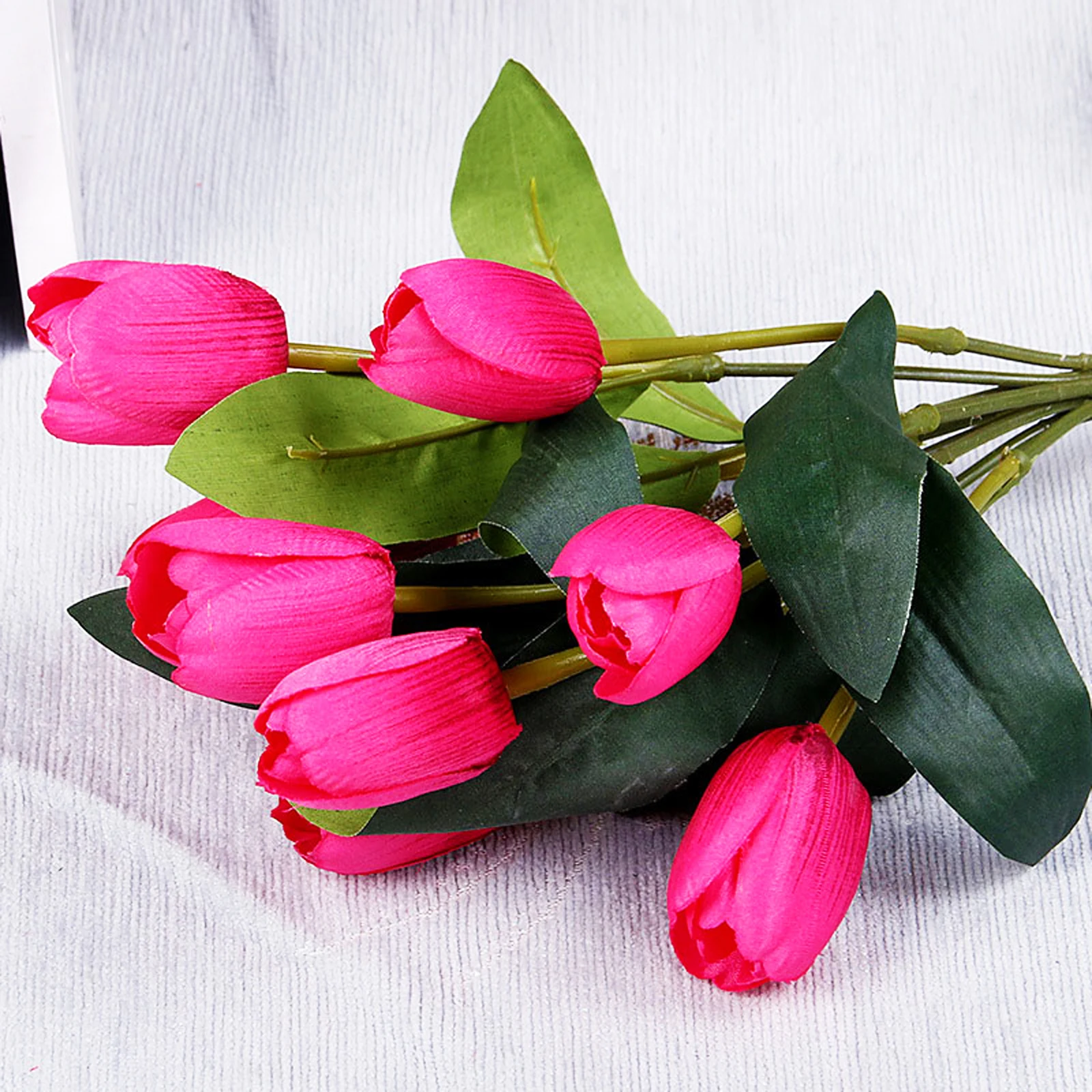 9 Vadovai Tulpių Dirbtinių Gėlių Nekilnojamojo Touch Netikrą Gėlių Tulpių Puokštė Namų Vestuvių Dekoravimas Šalies Prekių Rose Mėlyna Dovana 2