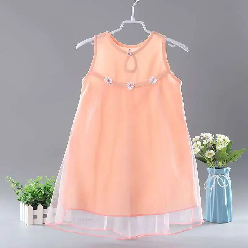 Vasarą Naujų 2021 Mergaičių Suknelės Vaikams, Kūdikių Mergaitės, Rankovių Akių Kratinys Gėlių Sluoksnių Suknelė Gėlių-line Suknelė Vasaros Suknelės 0