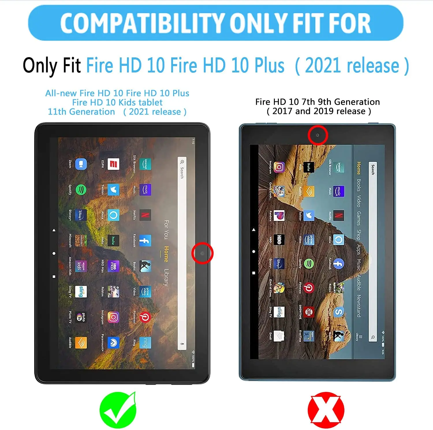 Amazon Fire HD 10 2021 Screen Protector, Tablet Apsauginės Plėvelės Amazon Fire HD 10 Plius 2021 Grūdintas Stiklas 2