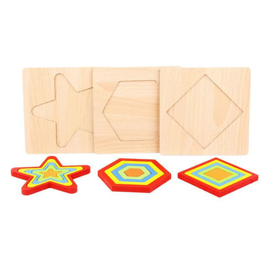 Formos Pažinimo Valdyba Vaikų Geometrija, Dėlionės, Mediniai Žaislai Vaikams Švietimo Žaislas Kūdikiui Pažinimo Mokymosi Atitikimo Žaislas 3