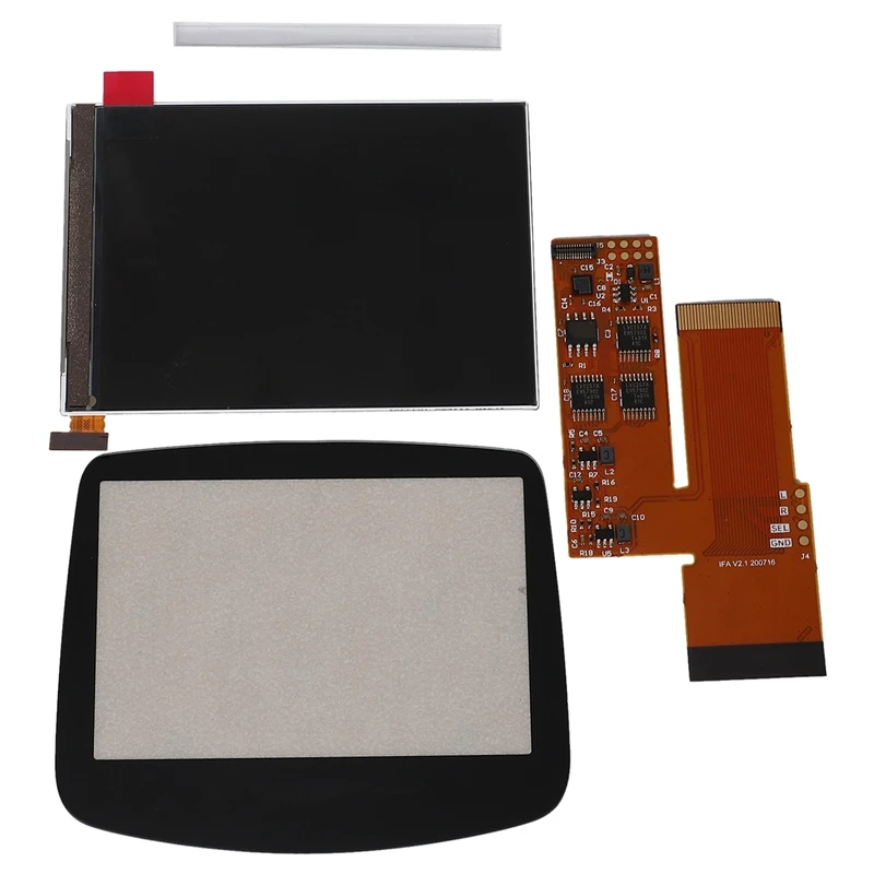Tinka GBA IPS V2 4 Taškų per 1 visos Žiūrėjimo Kampo skystųjų kristalų (LCD Komplektas Tinka Žaidimas Pakeitimo Ekrano Ryškumas 0