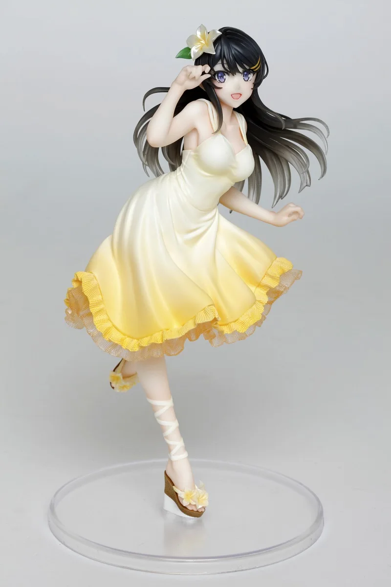 20cm Taito Japonijos Anime Aobuta Sakurajima Mai Bunny Mergina Ver Mai Senpai Anime PVC Veiksmų Skaičius, Žaislų Kolekcionuojamos Lėlės Modelio Dovana 3