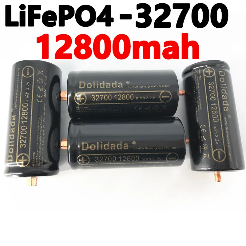 Originalus prekių 32700 12800mAh 3.2 V lifepo4 Akumuliatorius Profesinės Ličio Geležies Fosfato Baterijos Energijos su varžtu 3