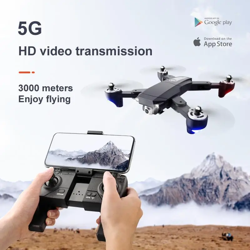 S604 Pro GPS Lankstymo Drone Su Oro Fotografija Dual Camera 4K HD 