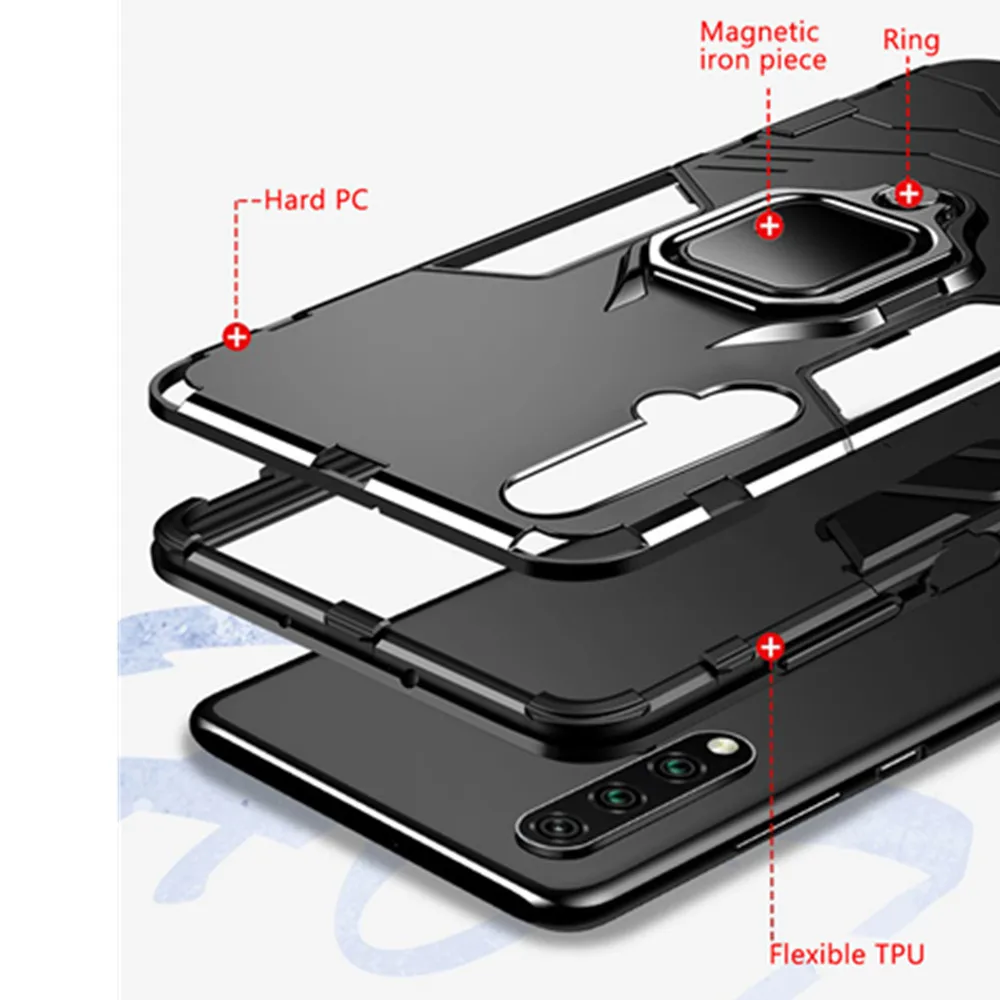 Telefono Laikiklis Piršto Žiedą Atveju Xiaomi POCO X3 NFC Magnetinio Šarvai atsparus smūgiams gaubtas Xiaomi Pocophone X3 NFC mi pocoX3 X3NFC 4