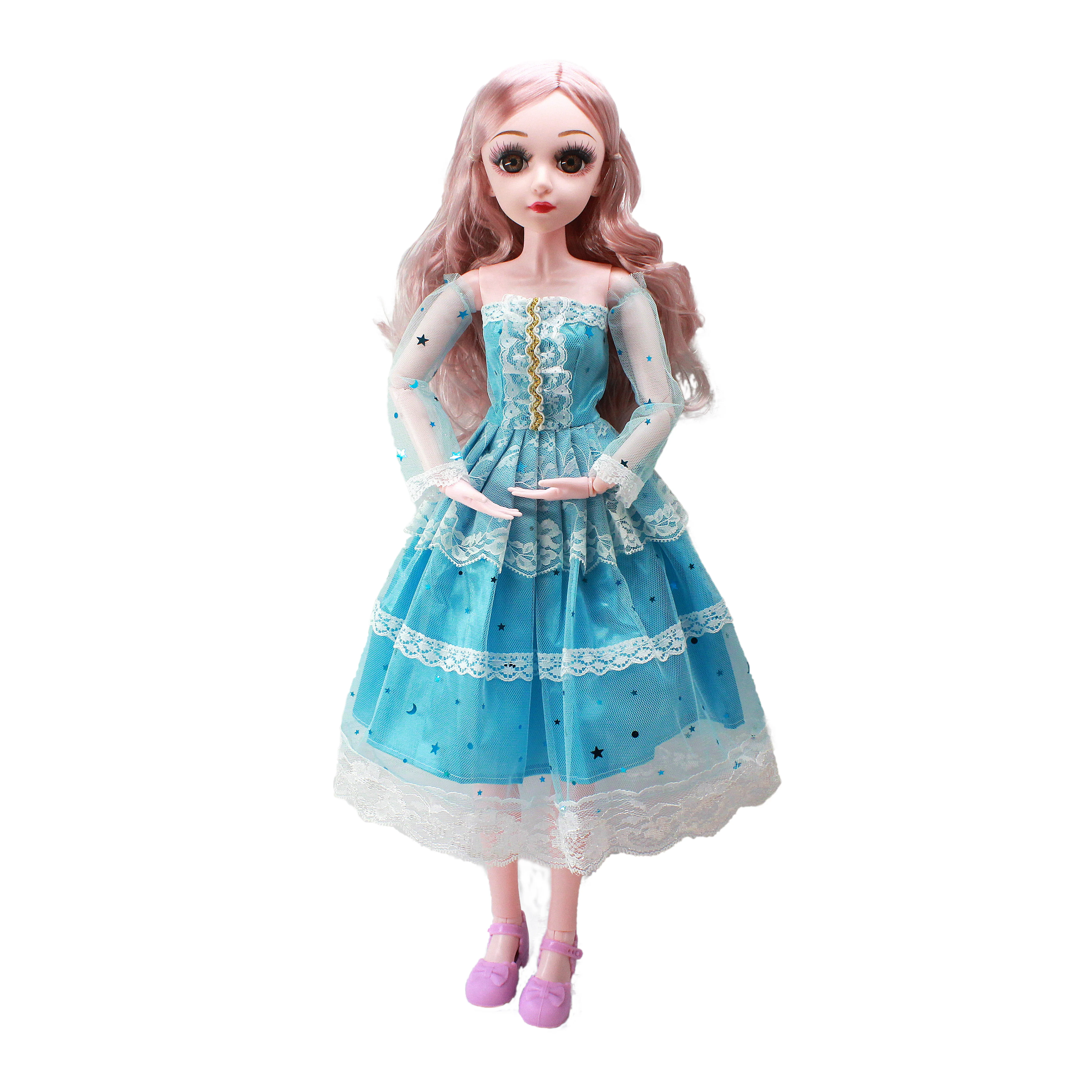 60cm BJD Doll su Mados Mergaitė Princesė Drabužių Priedai Kilnojamojo Sujungta 1/3 Lėlės Vestuvių Gown Dress Žaislai Mergaitėms Dovanų 4