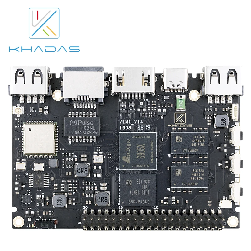 Khadas VIM1 Pagrindinio Amlogic S905X Kompiuterio plokštės Su ALG HDR Vaizdo Apdorojimo 2