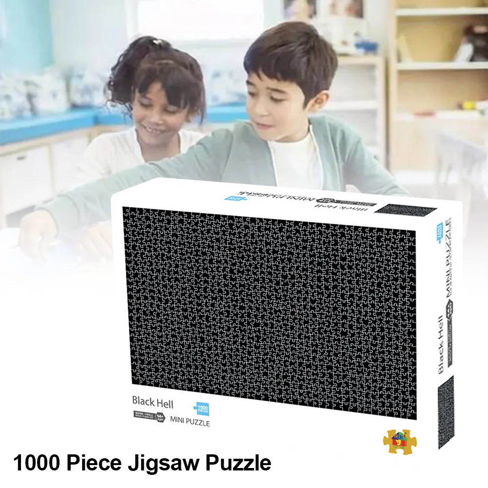 1000-gabalas Dėlionės Juoda Ir Balta Pragarą Montavimas Galvosūkiai Suaugusių Vaikų Pragarą Sunku Išskleidimo Švietimo Žaislas 3