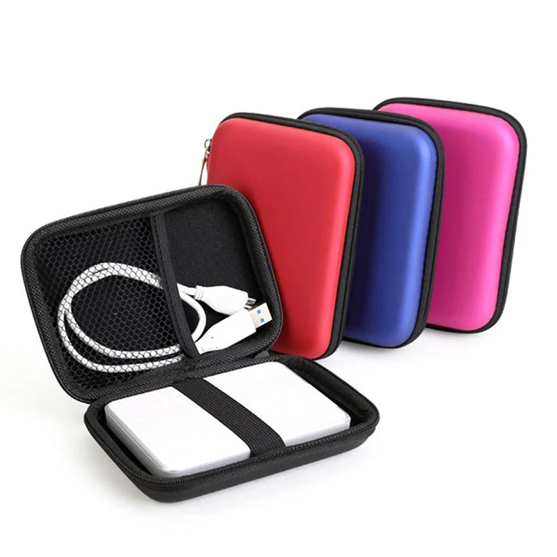 Kelionės Skaitmeninio Saugojimo Krepšys Išorės Nešiojamų Apsauga, Krepšys USB Kabelis, Įkroviklis, Ausinės HDD Kosmetikos Krepšelį Užrašinė Maišelyje Atveju 4