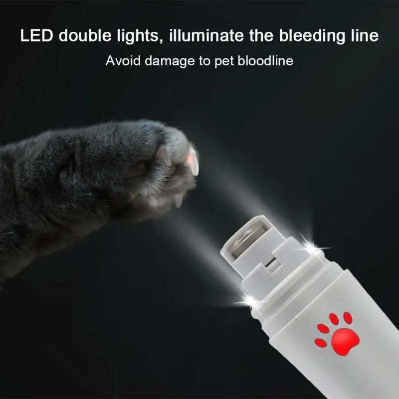 LED Šunų Nagų Šlifavimo Ir Kirpimo mašinėlių Įkrovimo Elektra Naminių Kačių Nagų Žoliapjovės Neskausmingas Letenas Viliojimo Apkarpymo Įrankis Naminių Reikmenys X 0