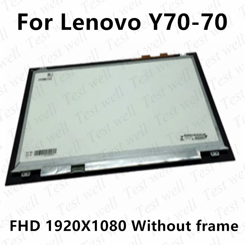 Originalus 17.3 colių Lenovo Y70-70 Y70 70 80DU FHD 1920X1080 Lcd su Touch Screen Asamblėjos LP173WF4-SPF1 1