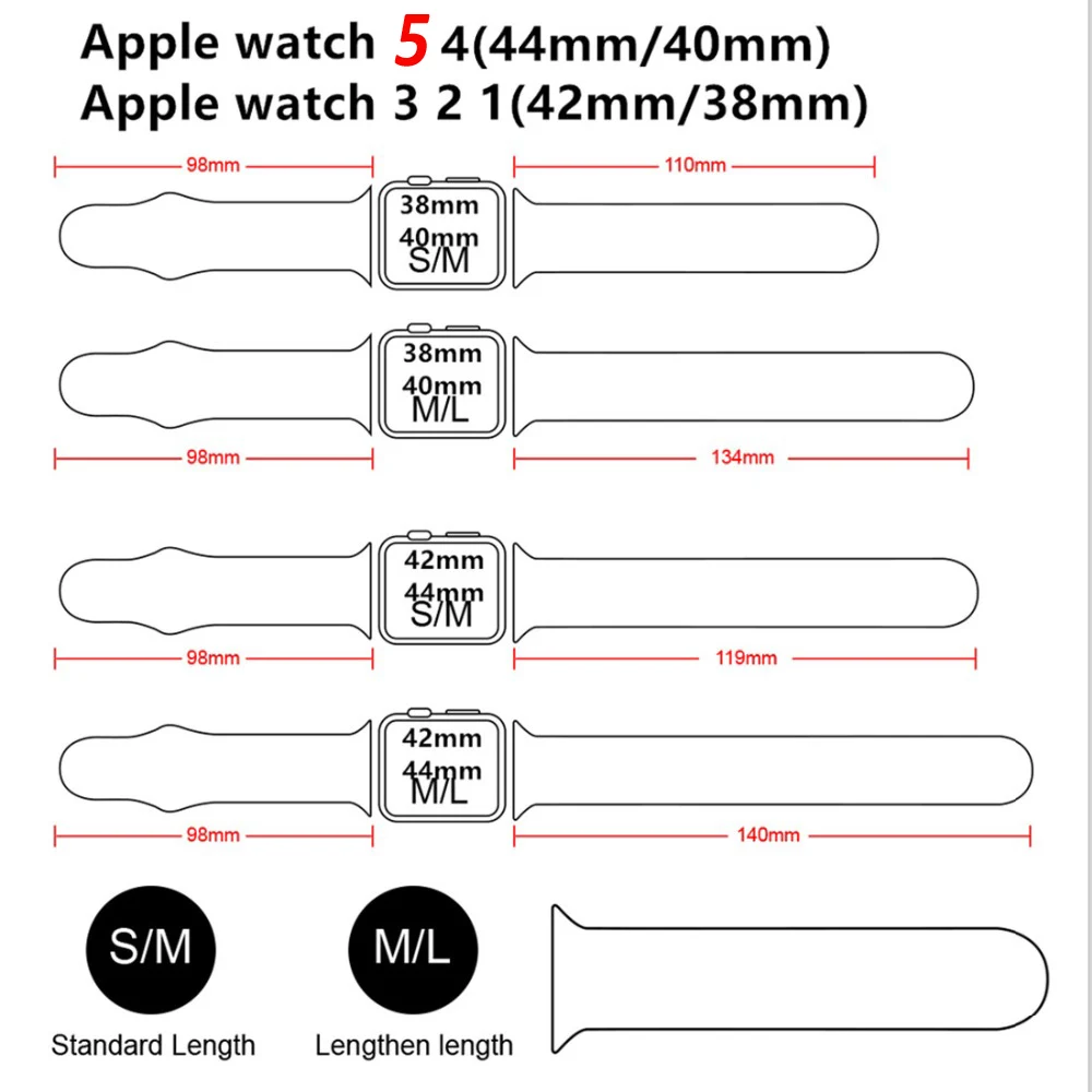 Silikono Dirželis Apple Žiūrėti 6 juosta 40mm 44mm 38mm 42mm iwatch Serijos 3 4 5 6 SE Sportas apyrankės correa 