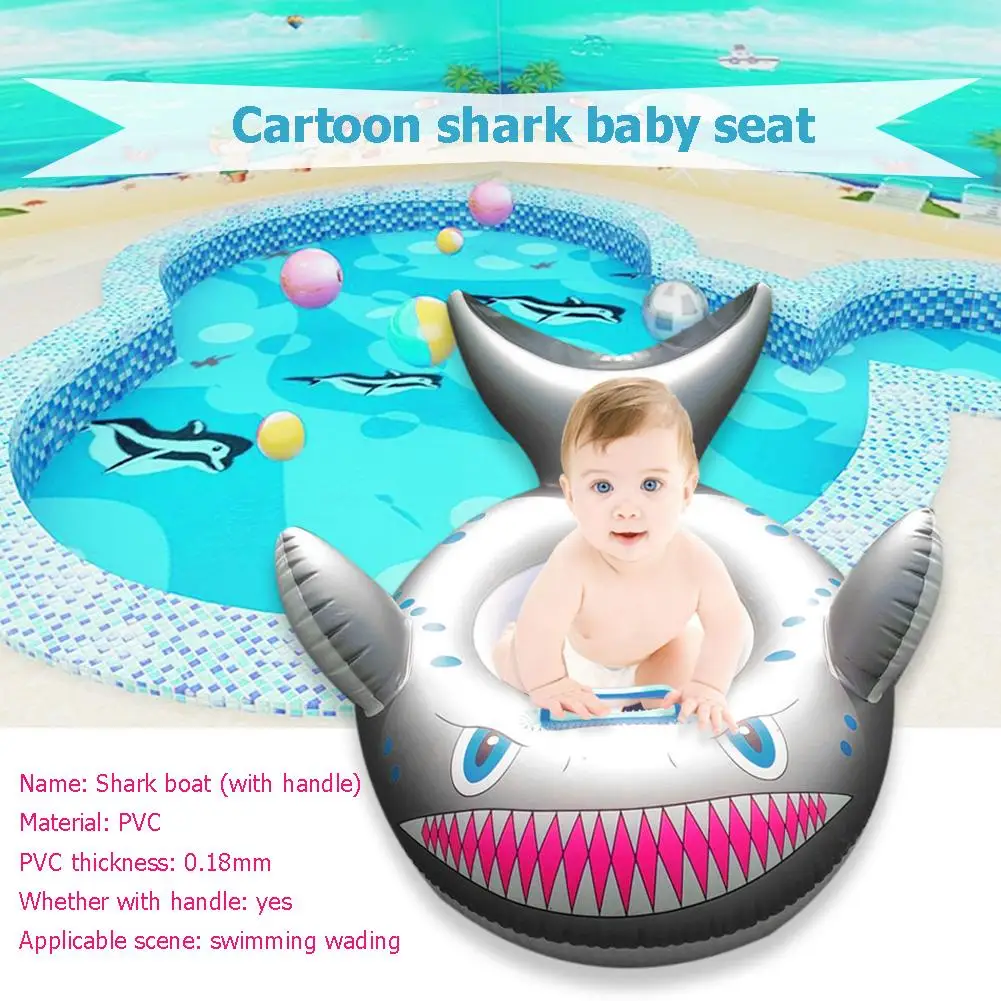 Animacinių Filmų Ryklys Pripučiami Kūdikių Maudymosi Žiedas Vaikiška Kaklo Plaukti Ratas Sėdynės Plaukimo Kūdikių Reikmenys Kaklo Žiedas Vamzdis Saugos 1