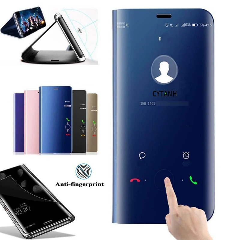 Smart Veidrodis, Flip Case For Samsung Note 8 9 10 20 Plus S7 Krašto Case For Samsung Galaxy S10 S9 S8 S20 Plus Ultra S10E Telefono Dangtelį 5