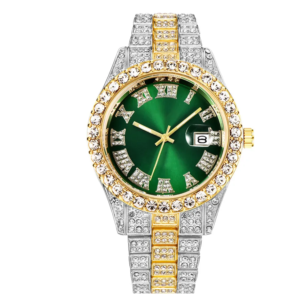 Naujas Top Brand Prabangių Laikrodžių Vyrams Diamond vyriški Žiūrėti Kalendorius Laikrodis Vyrų Verslo Kvarciniai Laikrodžiai Relogio Masculino 3
