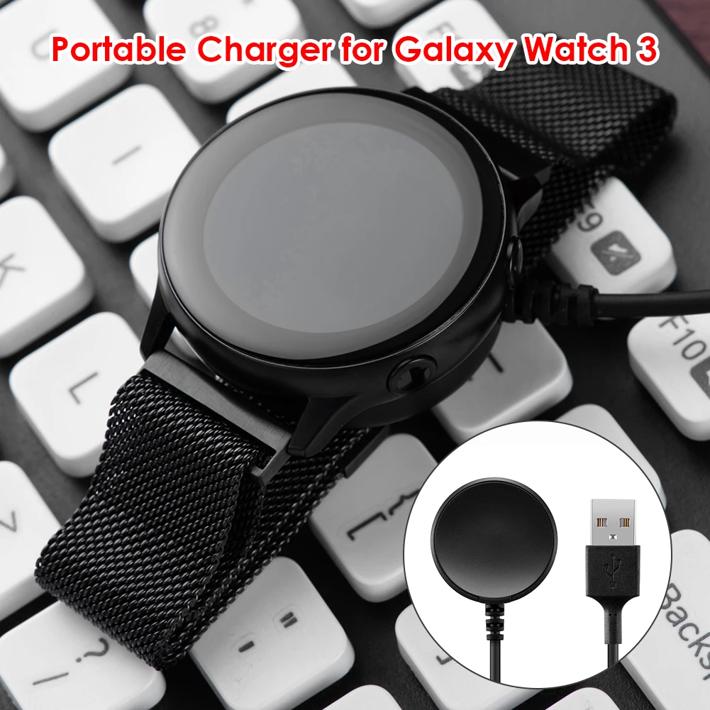 1m belaidžio ryšio kabelį sporto žiūrėti USB doko adapteris, skirtas Samsung Galaxy Watch3/active2/aktyvus universalus belaidis kroviklis 2