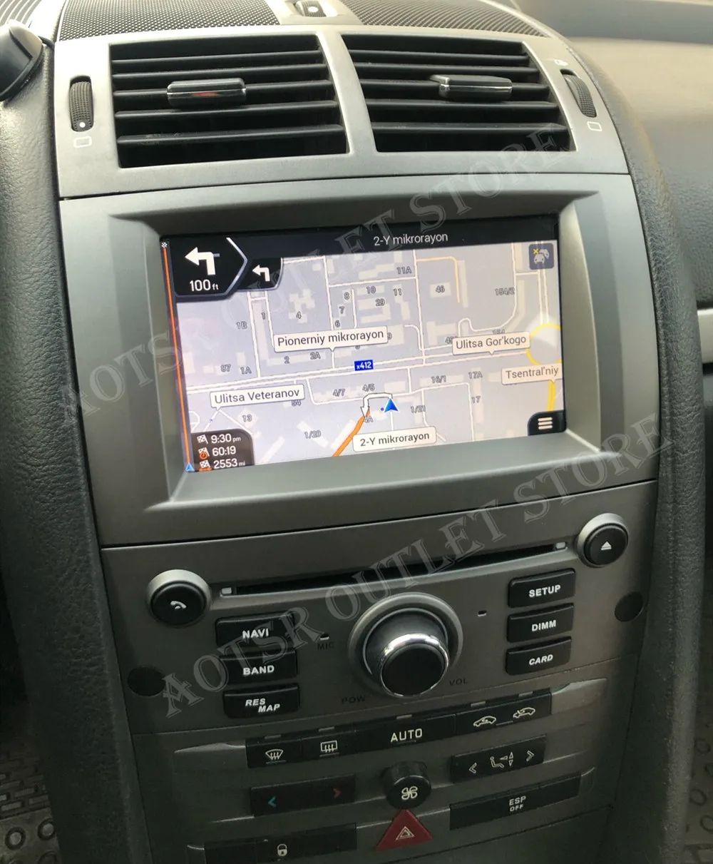 Už Peugeot 407 2004 - 2010 M. Automobilių Multimedijos Kasetės Radijo Grotuvas Stereo Android, Diktofonas Auto Garso DVD Video GPS Navi Galvos Vienetas 3