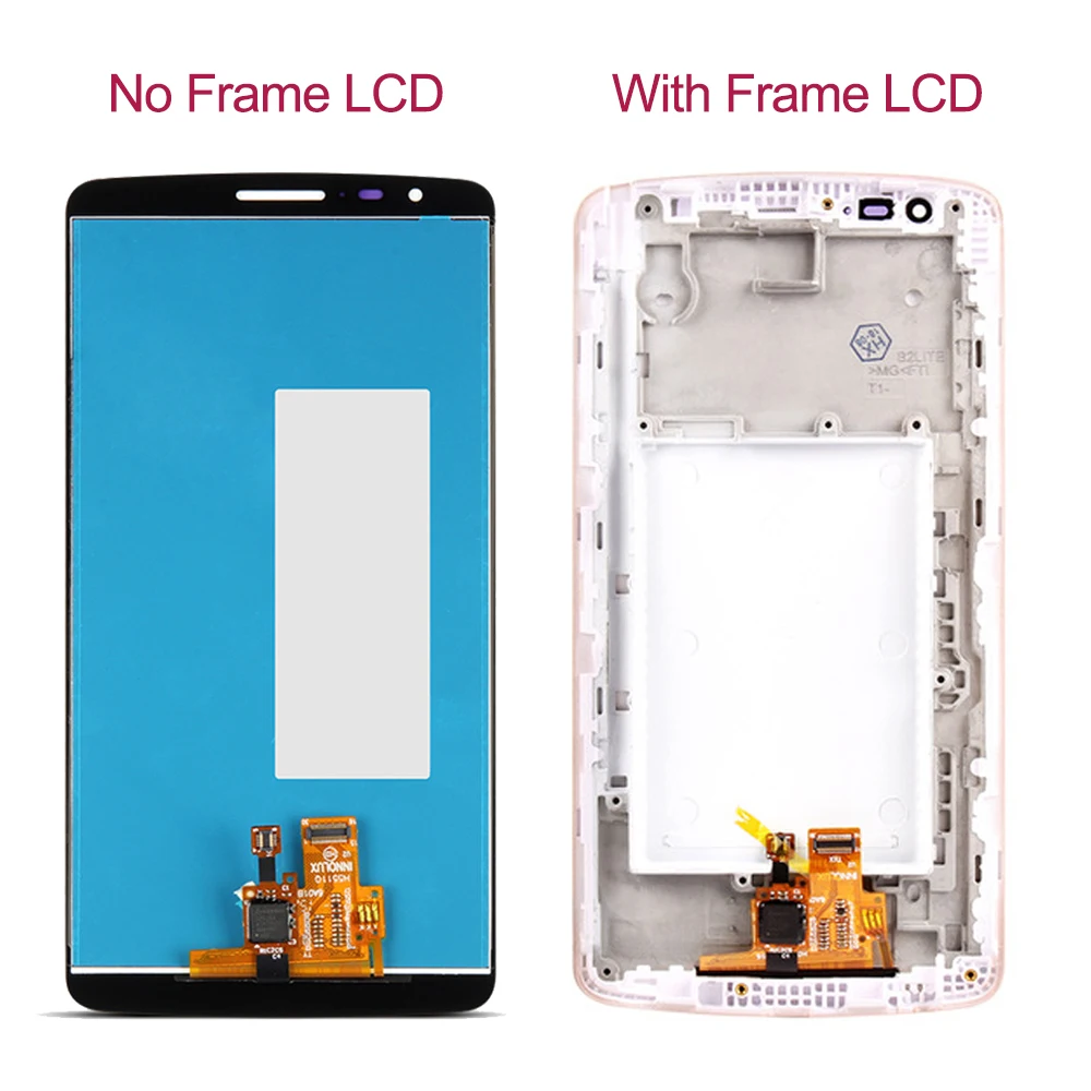 5.5 colių LG G3 Stylus D690 D690 LCD Ekranas Jutiklinis Ekranas Jutiklis skaitmeninis keitiklis Asamblėjos Be rėmo Su rėmo Su kit 0