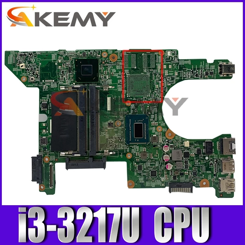 Originalus Nešiojamojo kompiuterio motininė plokštė, Skirtas DELL Inspiron 5423 Mainboard KN-02P02C 02P02C 11289-1 SR0N9 i3-3217U DDR3 2