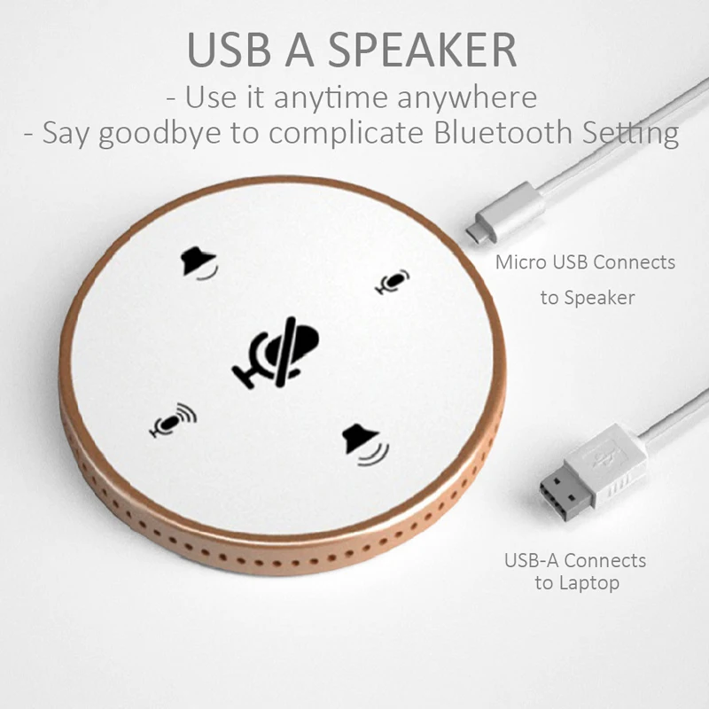 Mini USB Konferencijos Posėdyje Garsiakalbis Laptop Notebook Su Įvairiakryptė Mikrofonas Palieskite Klavišą Pelninga Garsiakalbis Didelės Apimties 0