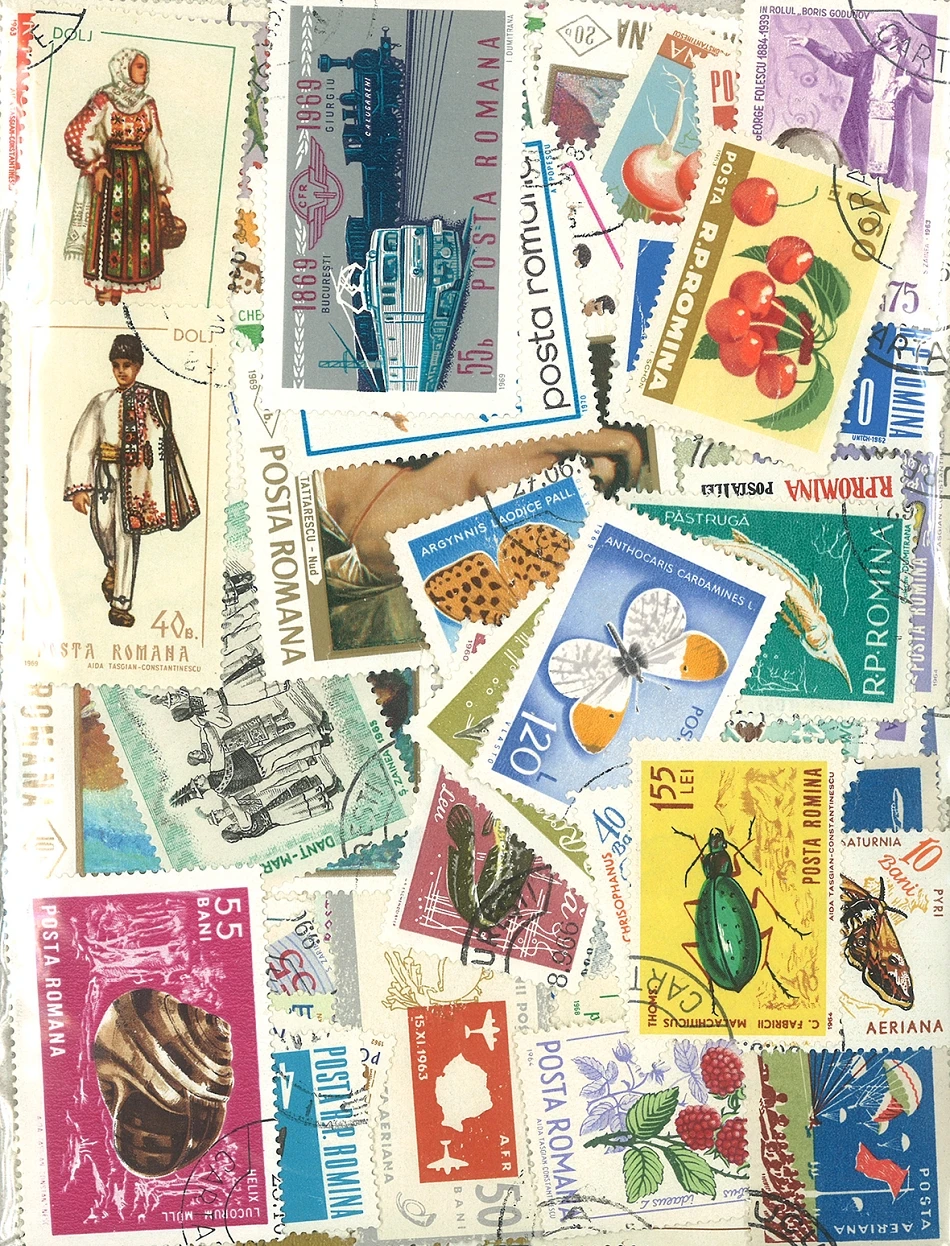 50Pcs Tema Antspaudas Rumunija Antspaudų Visi Skirtingi NE Kartoti Nepanaudotų Pažymėtos Pašto Ženklų Kolekcionavimas 1