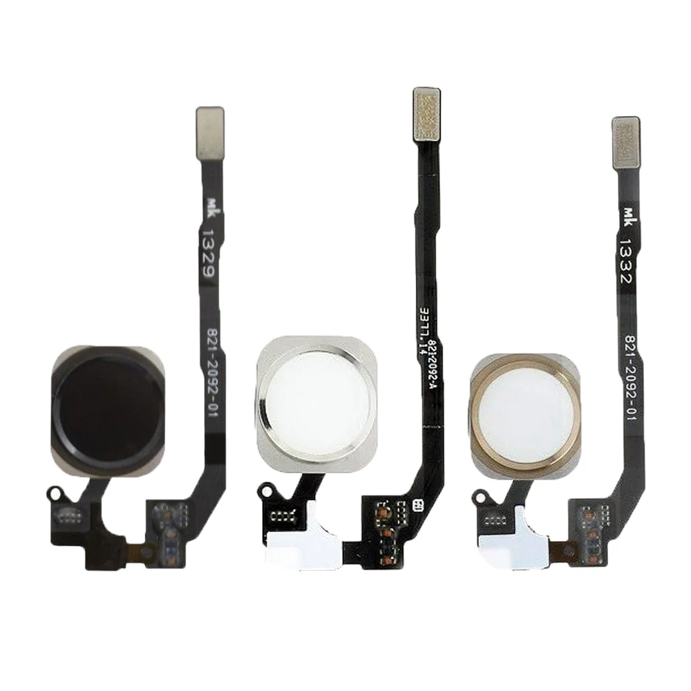 MHCAZT Home Mygtuką Klavišą Flex Kabelis Metalas + metalinis Laikiklis + Gumos Tarpiklis iPhone 5 5c 5s / SE 2