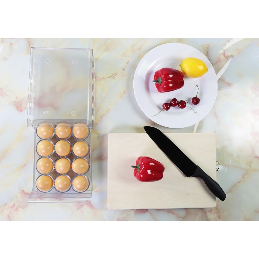 Šaldytuvas Maisto Produktų Laikymo Dėžės Organizatorius Šviežių Langelį, Stalčių Tipo Kiaušinių Dėžutės Saugojimo Bylos Kiaušinių Laikiklį Ant Kitos Virtuvės Reikmenys 2