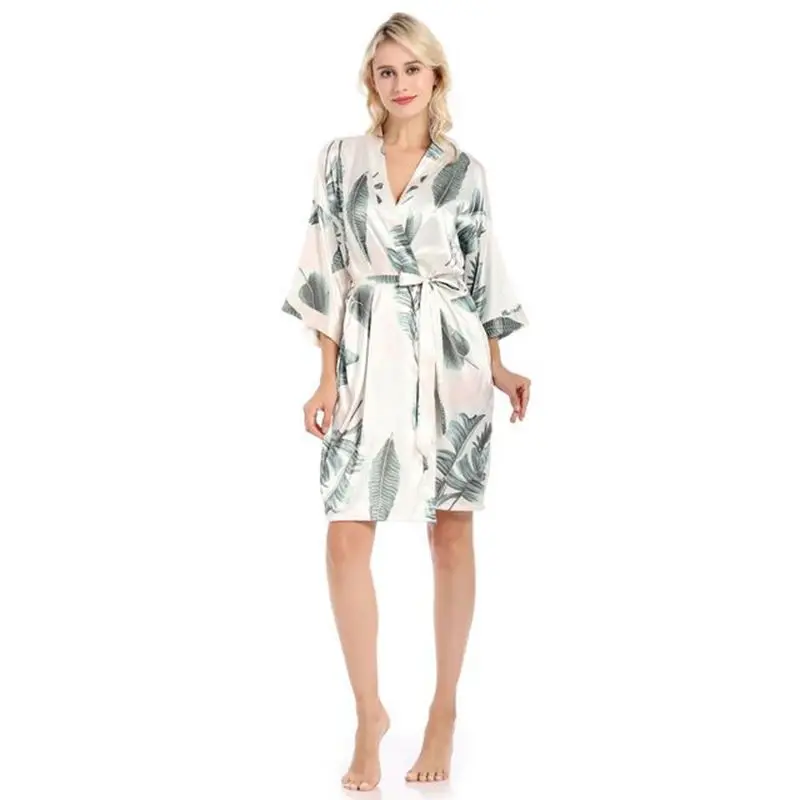 Skraiste Karšto megztinis moteriška pižama modeliavimas šilko spausdinimas, didelio dydžio namų paslauga chalatas naują pižamą moterų pižama 4