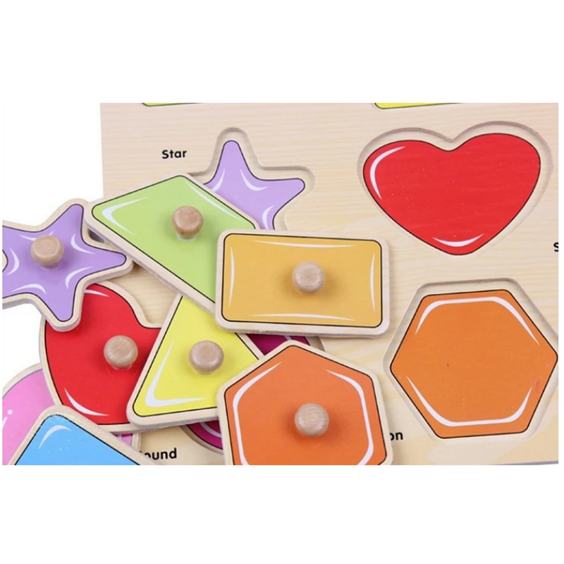 Vaikų Medinė Dėlionė Montessori Ugdymo Formos Pažinimo Ranka Sugriebti Žaislas Valdybos Kūdikių Dovanų Laišką Matematikos 1