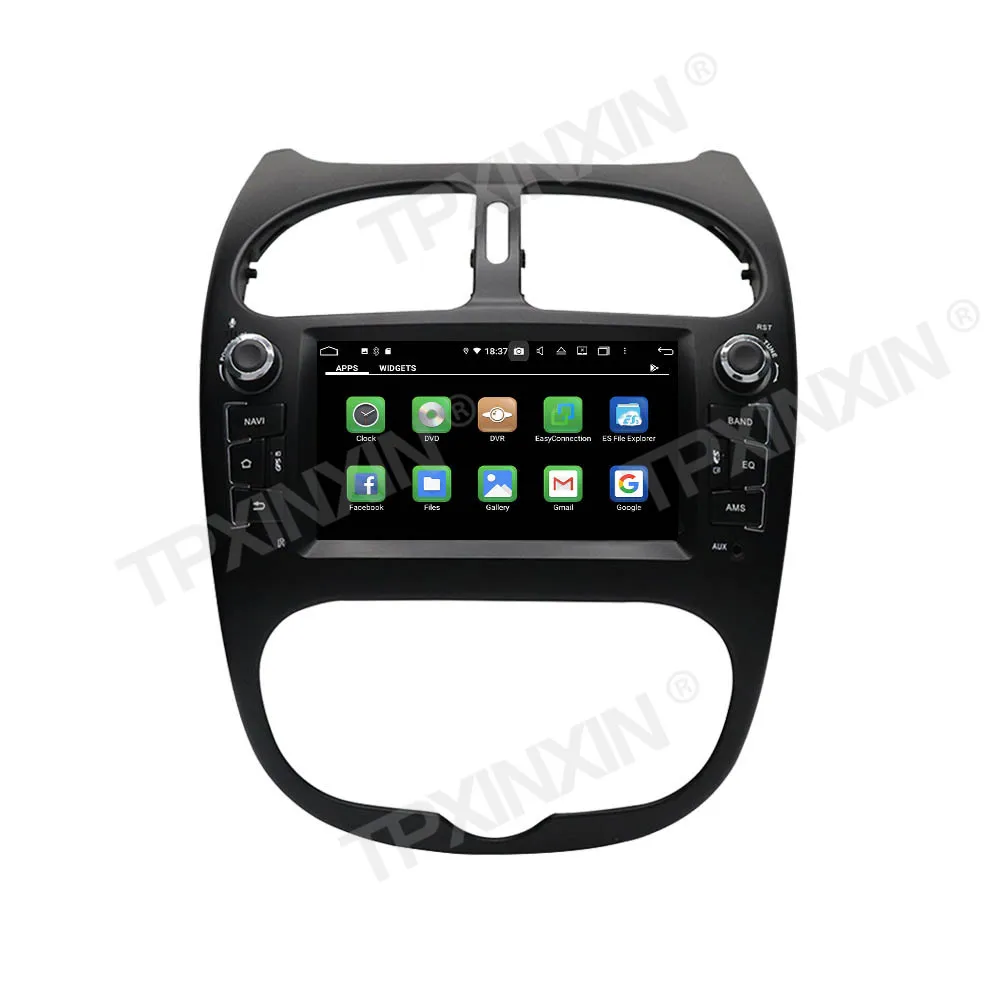 4+128G Už Peugeot 206 2000-2016 Android Automobilio Radijas Stereo Juosta recordr Multimedia vaizdo grotuvas GPS Navigaciją HeadUnit Carplay 2