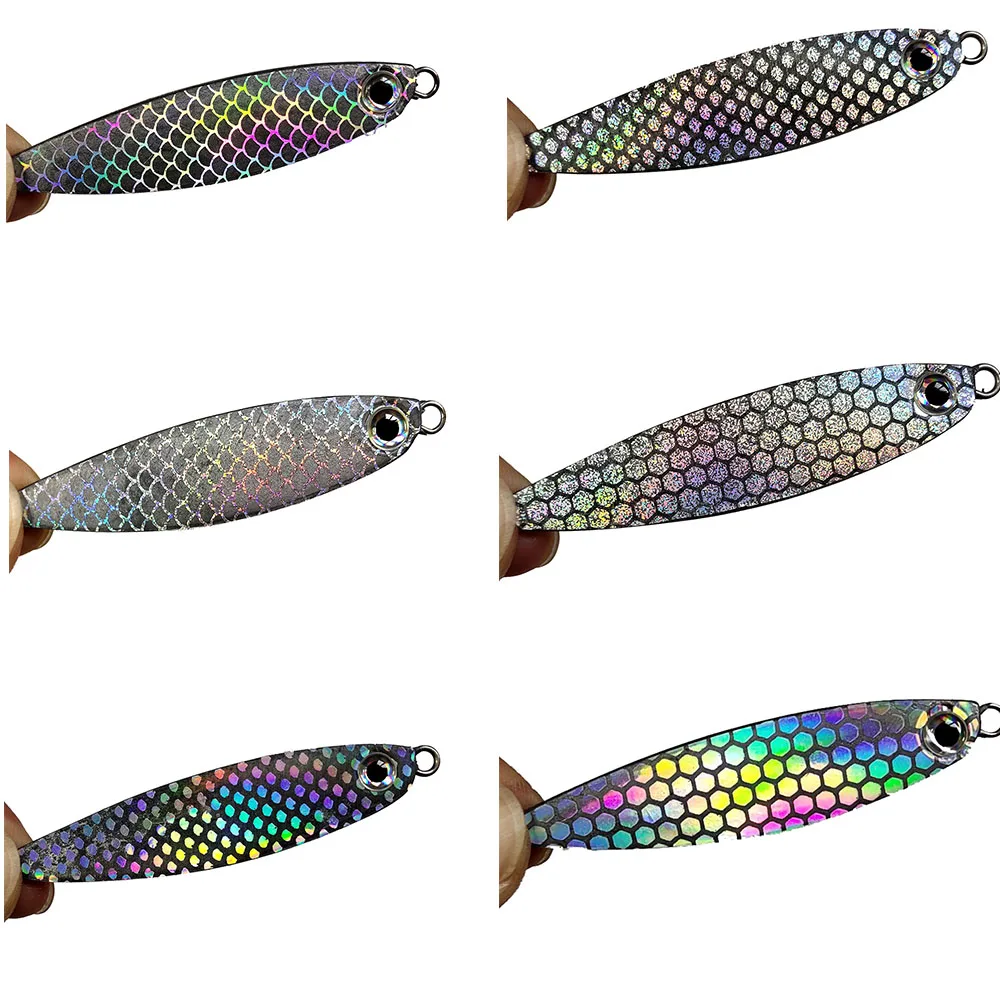 6pcs/daug 20X10cm Žvejybos Masalas holografinių Lipdukų žvynų Lipnios Plėvelės 