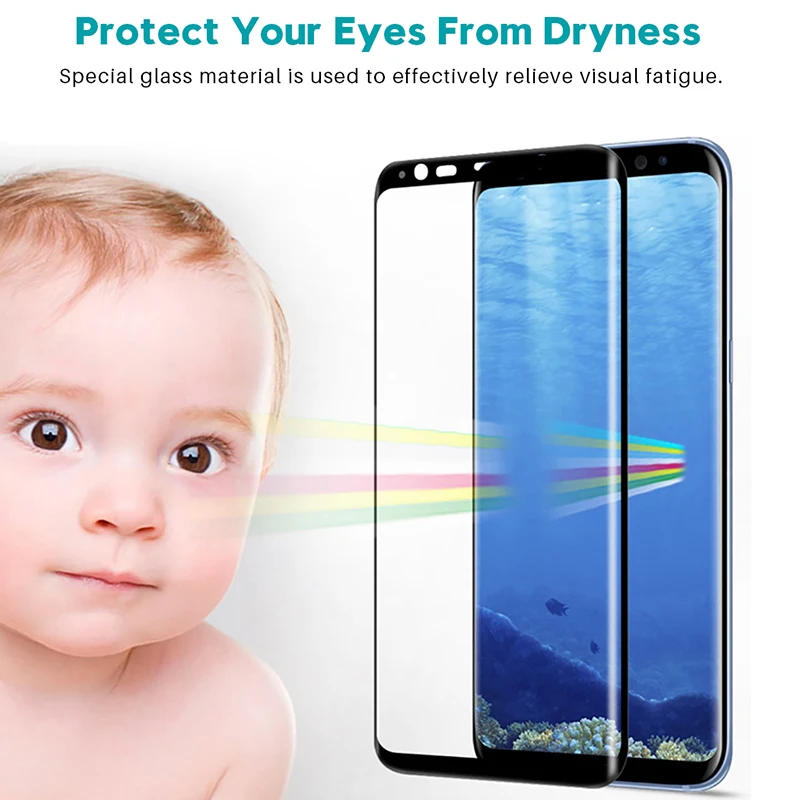 Grūdintas Stiklas Samsung Note 9 8 S8 S9 Plus S7 S6 Krašto Apsaugos Glas Screen Protector Galaxy Ne 8s 9s 7s S 9 8 7 6 Plėvelė 3