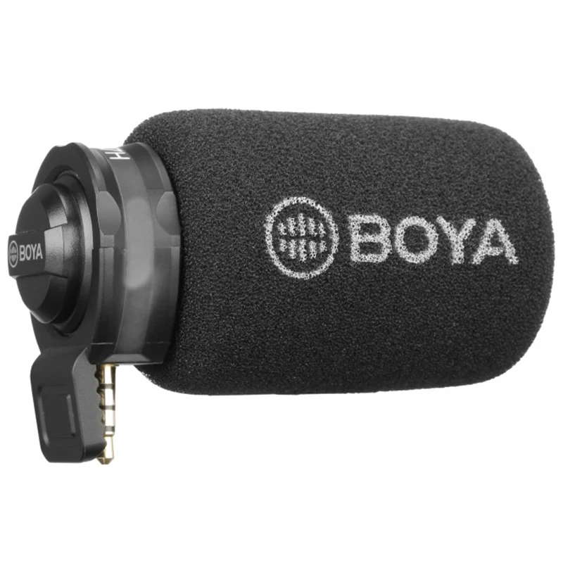 BOYA By-A7H Mic 3,5 Mm Lizdas Telefono Mikrofonas Skaitmeninio Stereo Kondensatoriaus Mobiliojo Telefono Mikrofonas Įrašo Uosto Įrašymo Interviu 0