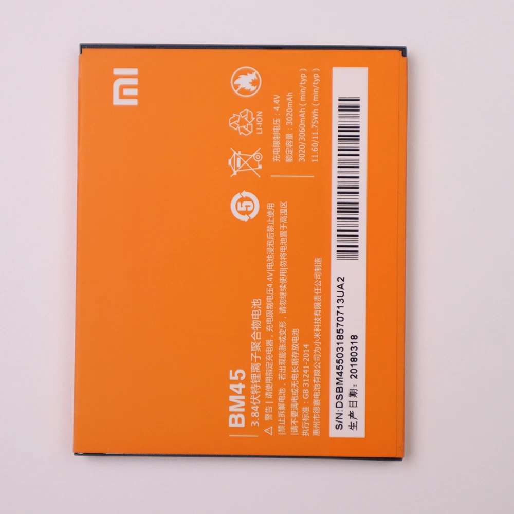 Xiaomi Originalus BM45 BM20 BM40 BM41 BM42 BM44 Baterija Xiaomi Mi Redmi 2 Pastaba/ Mi2S Mi 2 /2A/Redmi 1S/Note1/Redmi 2 Baterijos 2