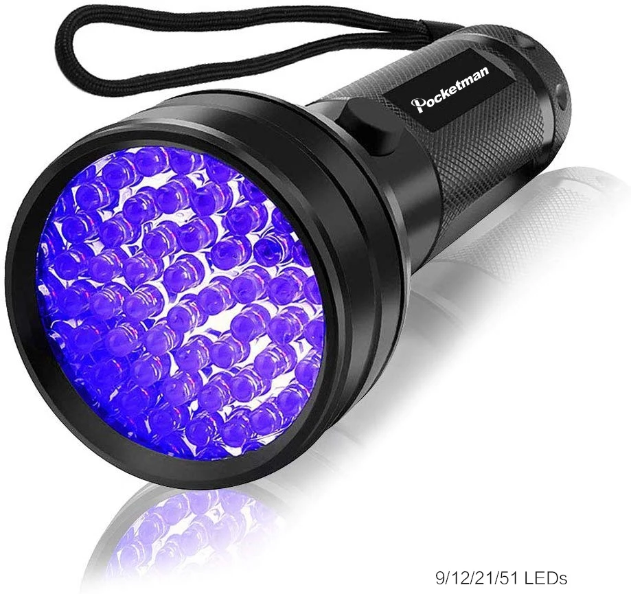 UV Žibintuvėlis Raudonos Šviesos Fakelas 51LED 21LED 12LED UV LED Žibintuvėlis UV 395-400nm LED Žibintuvėlis Lempos Saugos UV Nustatymo 2